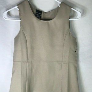 Girls Dress George Beige Pleated Jumper 10